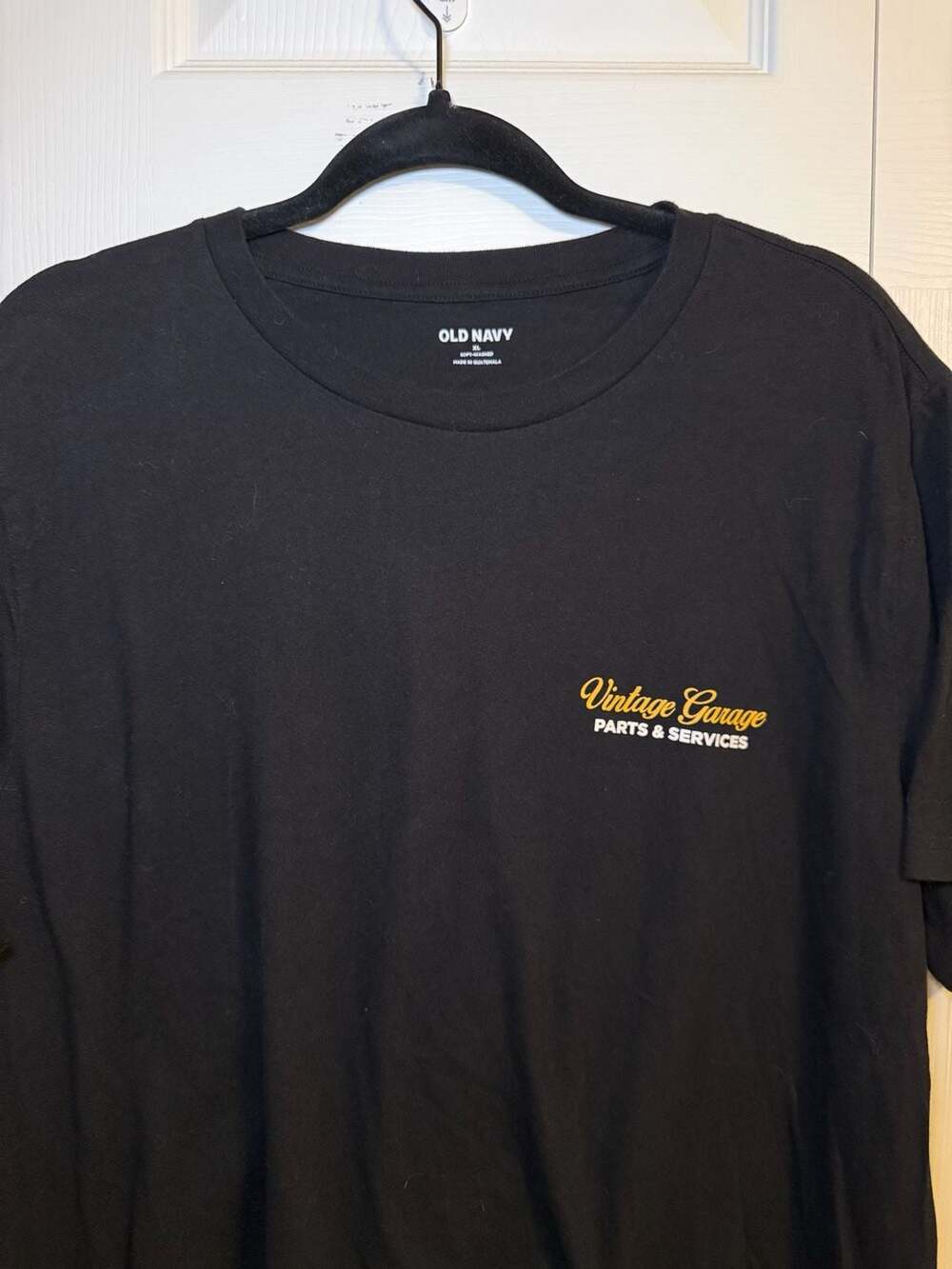 Old Navy Vintage Garage T-Shirt Size XL Black Graphic Tee